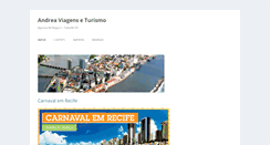 Desktop Screenshot of andreaturismo.com.br